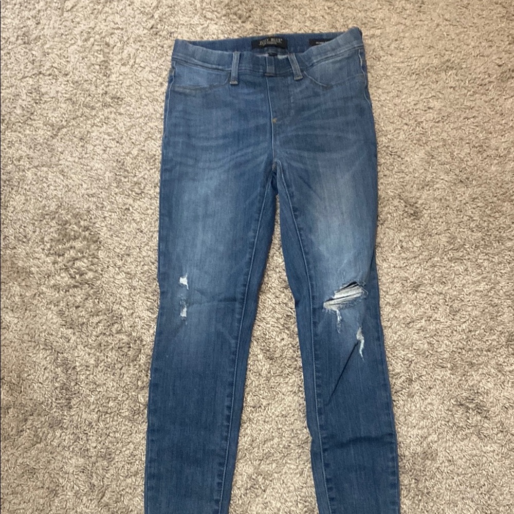 Judy Blue Blue Skinny Jeans with Distressed Details
